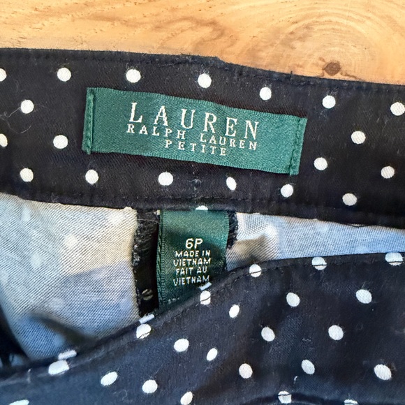 Ralph Lauren polka dot pants size 6 petite - Picture 3 of 8